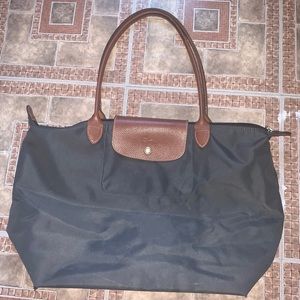 Longchamp Large Dark Grey Tote